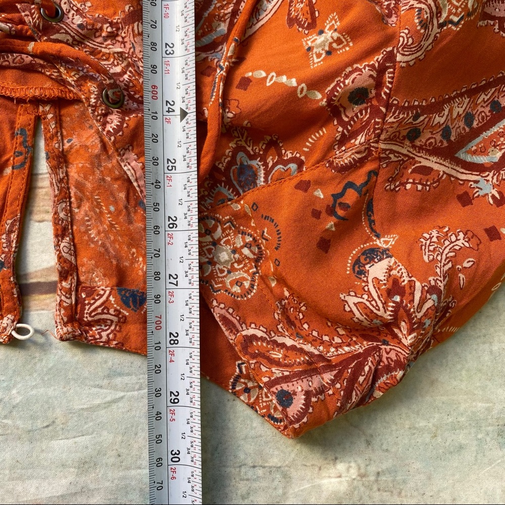 Abercrombie&Fitch long sleeve romper burnt orange - Picture 5 of 8